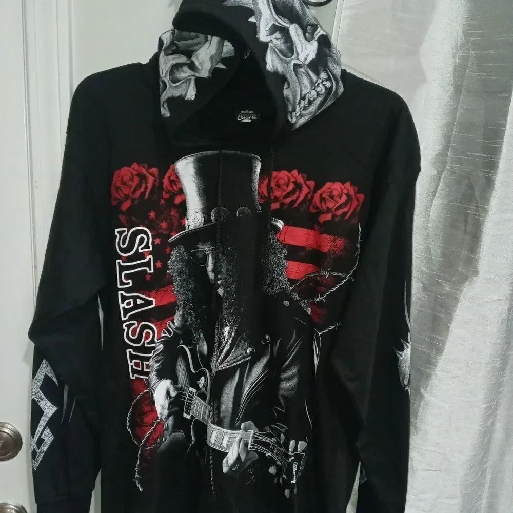 Slash Hoodie - Size Large vintage band tour concert all l over print